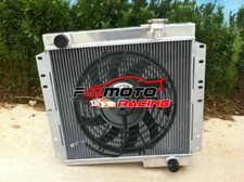Alu Radiator+FAN For 1969-1980 Toyota Land Cruiser FJ40 FJ43 FJ45 3.9/4.2 Petrol