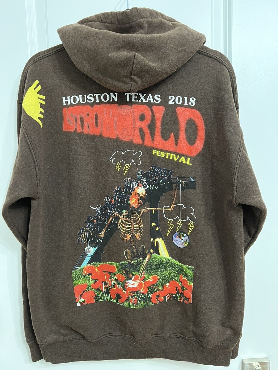 Travis Scott World Event Hoodie Bleached Black フーディ Travis Scott Astroworld Festival Pullover Hoodie Bleached