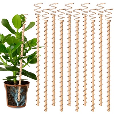 10pcs Electroculture Plant Stakes13.5'' Copper Coil Wire Antennas Copper Gard...