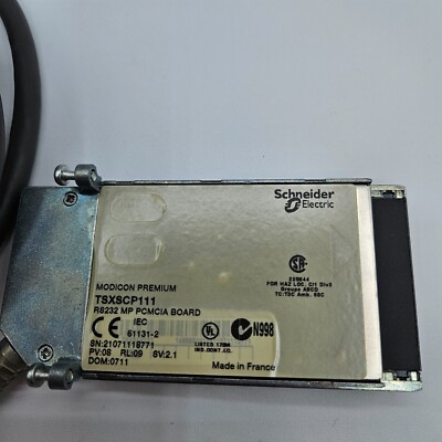 Modicon Premium TSXSCP111, RS232 MP PCMCIA Board with DB25M cable