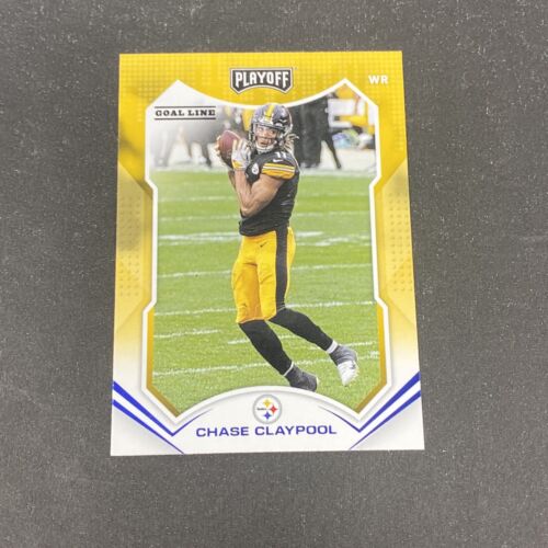 Chase Claypool GOAL LINE 2021 Panini Playoff Football #46 Parallel Card Steelers - Picture 1 of 2