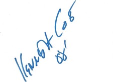 Kenneth Cole "fashion designer" autographs signed 10x15 cm index card