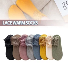8 Pair Fashion Lace Warmer Socks Women Ladies Girl Ankle Socks Non-Slip Cotton