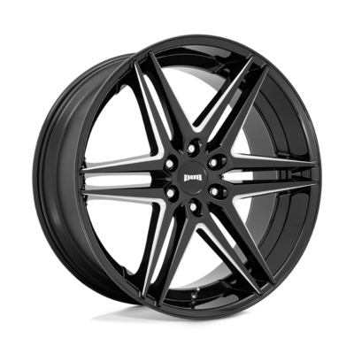 4- 26 Inch Black Wheels Rims DUB Dirty Dog S267 26x10 6x5.5 Lug 