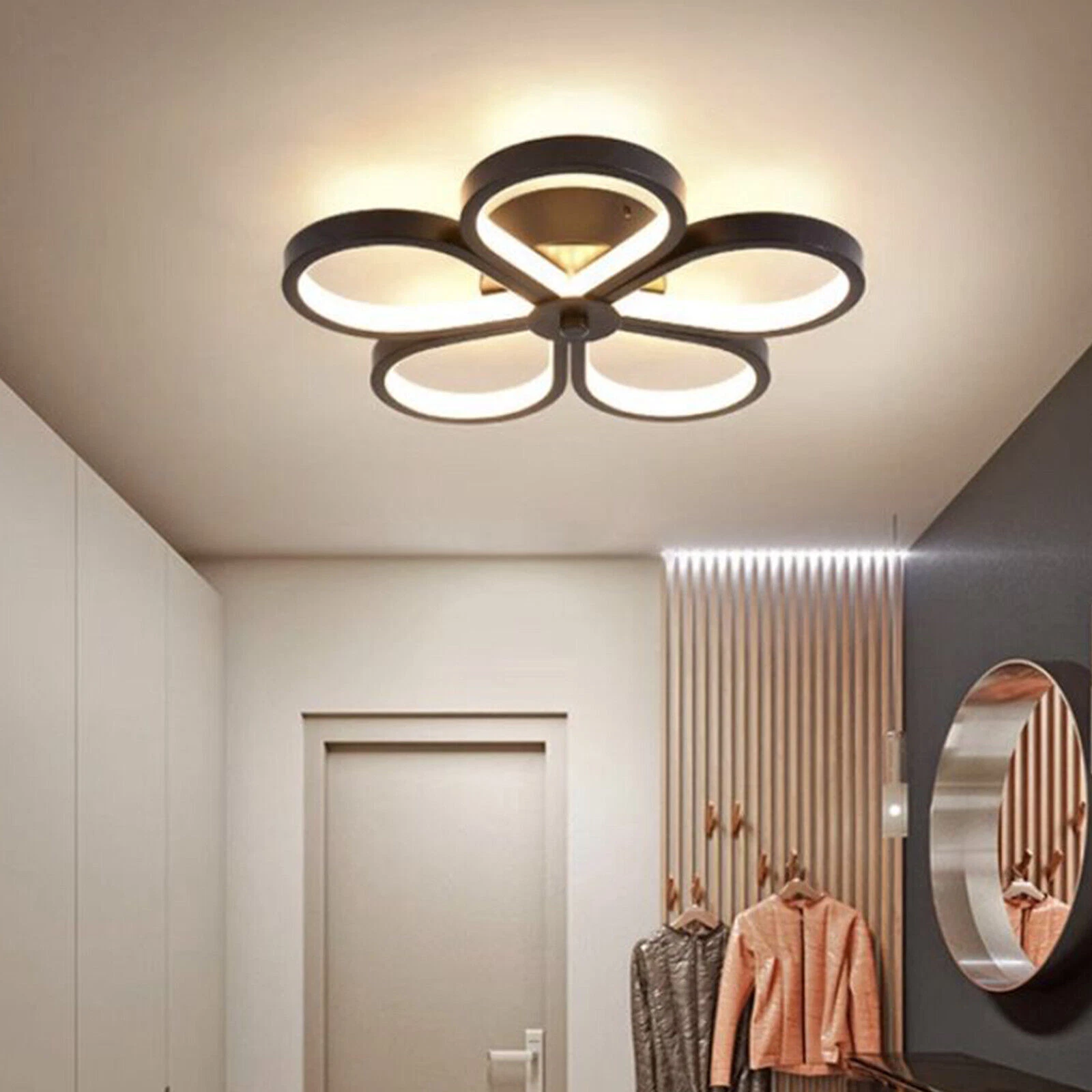 Bedroom LED Ceiling Lights Chic Chandelier Dimmable Modern Living Room Light uk - Picture 6 of 14