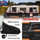 <!--F#f_0-->600D Weatherproof Caravan Trailer Camper Van RV Tow Hitch Cover Tarpaulin Large<!--F/-->