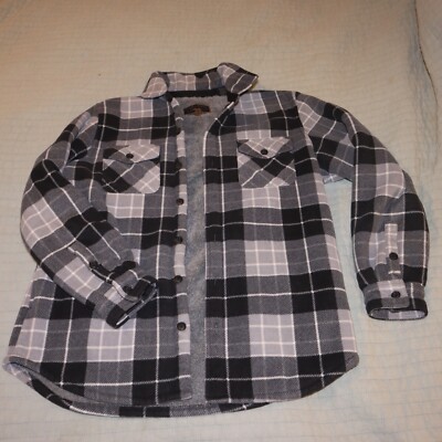 Thick Lined Plaid Flannel Mens sz Mdm Freedom Foundry warm winter pockets NICE!