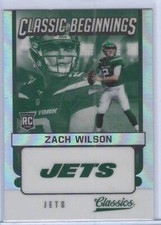 ZACH WILSON 2021 PANINI CLASSICS CLASSIC BEGINNINGS SILVER PRIZM RC #CB-ZW