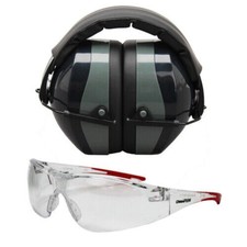Champion Ballistic Passive Eyes/Ear Combo Dark Green Muffs Clear Lens 40622