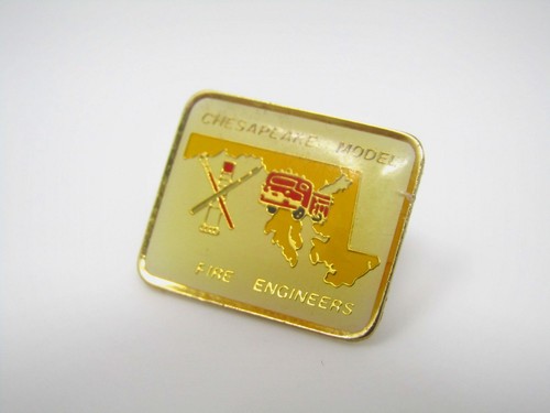 Vintage Collectible Pin: Chesapeake Model Fire Engineers Maryland