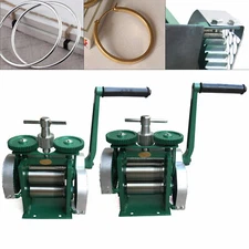 Rolling Mill Machine Rollers Metal Wire Flat Jewelry Tool Manual Combination DIY