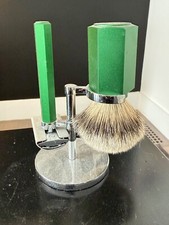 Muhle Hexagon 3 pc shaving set, Forest