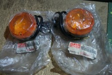 YAMAHA XV750 XV750M XV920M PAIR OF INDICATORS BLACK 20X-83330-K0 GENUINE NOS