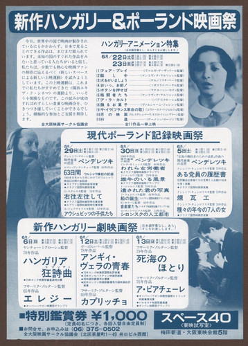 Angi Vera RARE mini poster Chirashi flyer Csontváry Hungarian Rhapsody Japan