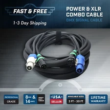 PowerCON and DMX Combo Pro Cable
