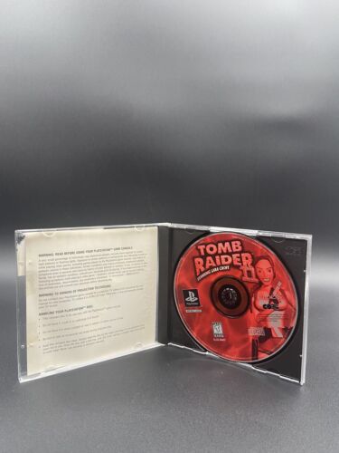 Tomb Raider II 2 Sony PlayStation PS1 Black Label CIB Tested Good Condition - Picture 3 of 3