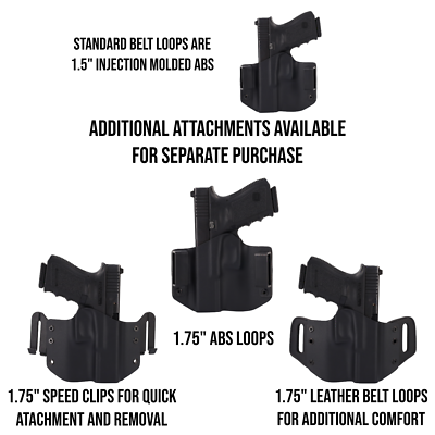 OWB Holster - TLR-7, TLR-7A - USA Stealth Black (Right-Hand, For FN 509