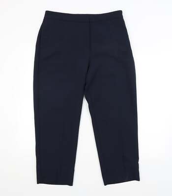 Blaue Damenhose Polyestermischung Größe 14 L26 von M&S