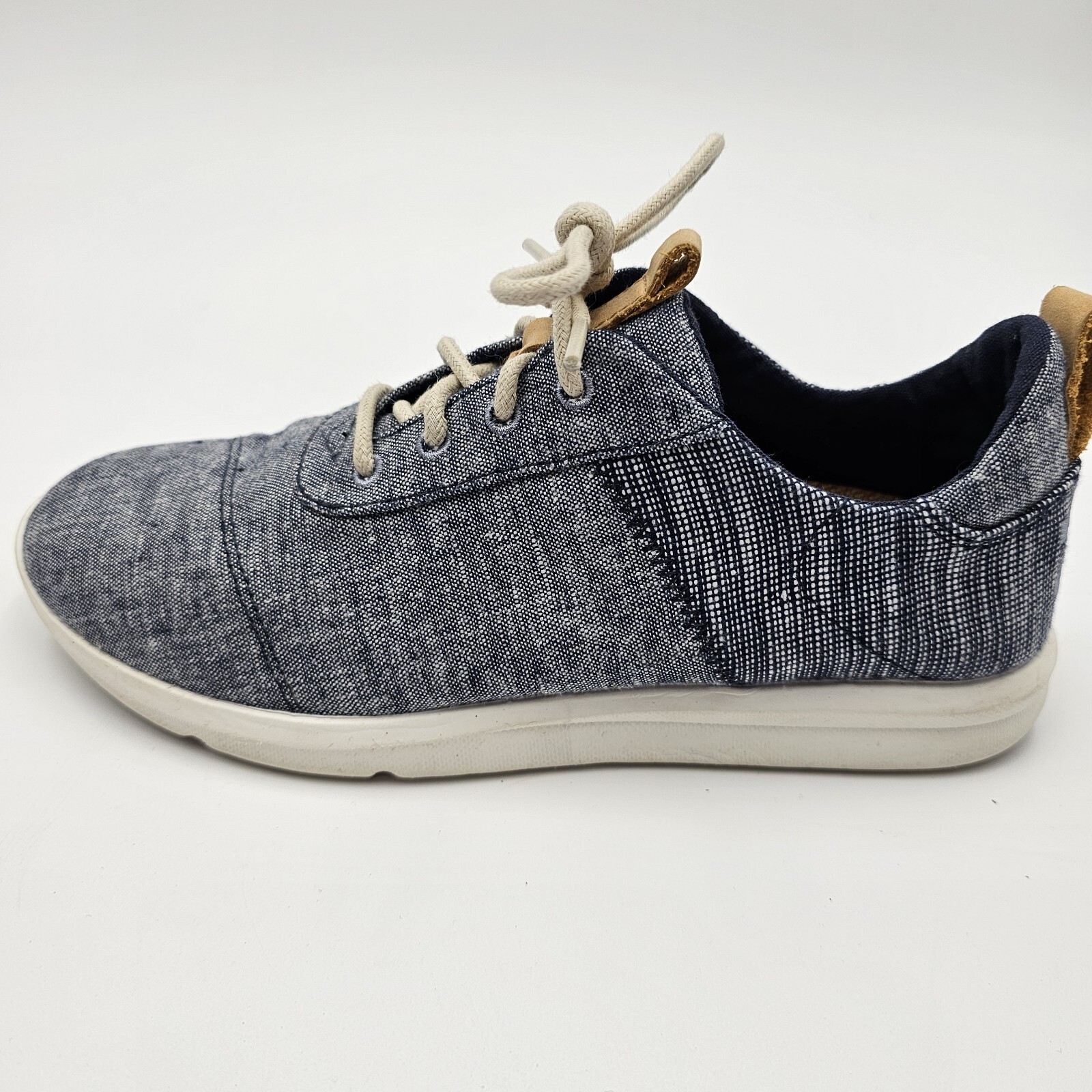 SAOLA Toms Denim Sneakers Donna 7 Blu Stringate Oxford Suola Gomma Scarpe Ballerine