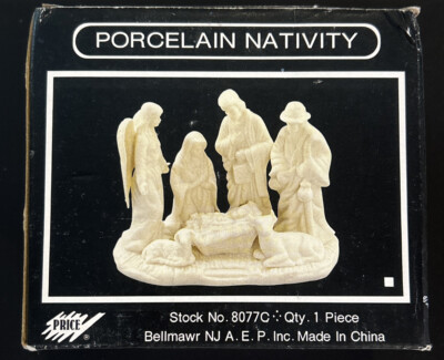 Albert Price Products One Piece Porcelain Nativity Scene Stock No. 8077C