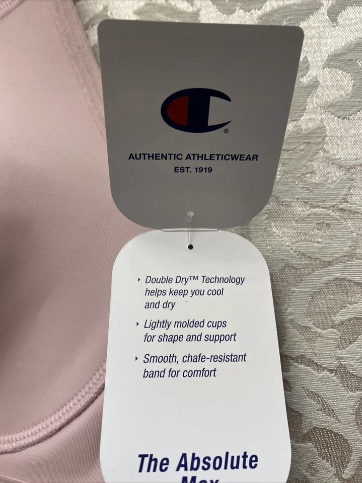 Champion женщин подлинный спортивный бюстгальтер, большой максимальной поддержки комфорта группы новый - Изображение 4 из 4