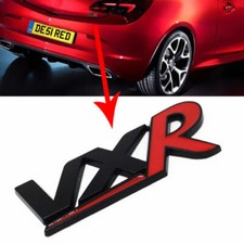 Metal VXR Logo Badge Emblem Black & Red for Vauxhall Opel Adam Astra Corsa Insig