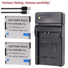 Battery or Charger for Canon NB-11L NB-11LH NB11LH CB-2LD CB-2LF IXUS 125 132 HS