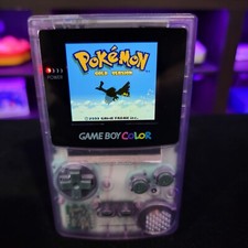 Consola Atomic Purple Gameboy Color IPS Pantalla LCD Retroiluminada GBC Game Boy