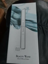 EMAY PLUS 2 in 1 Beauty Wand Dual Ends Under Eye Massager, Heated Eyelash Curler