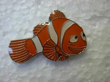 Clown fish pin badges. Cartoon version. Nemo. Metal Enamel