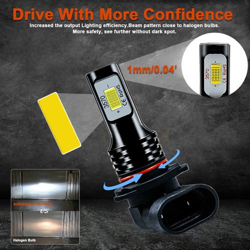 For Lexus IS250 IS350 RX350 2006-2009 LED Headlight High Low Fog Light Bulb Kit - Picture 11 of 12