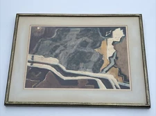 Phil Dike Painting Famous California landscape abstract EXPRESSIONISM modernism