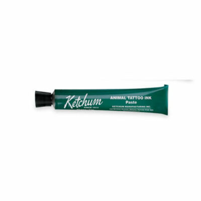 Ketchum Tattoo Paste Green 1 oz Tube Livestock Pets Permanent Identification