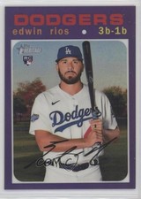 2020 Topps Heritage High Number Edwin Rios #THC-530 Rookie RC 6h5