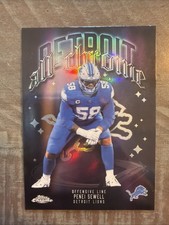 2025 Topps Chrome Penei Sewell Detroit Lions All-Chrome Refractor ACT-13