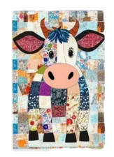 small plush cow blanket for baby toddler child lap