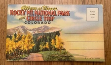 Postcard Book Rocky Mountain National Park Colorado 18 Cards