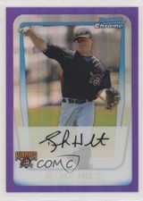 2011 Bowman Chrome Prospects Purple Refractor 5/799 Brock Holt #BCP201 3xy