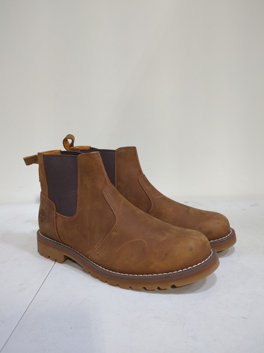 Timberland Men's Redwood Falls Chelsea Mid Boot A288F Rust Suede