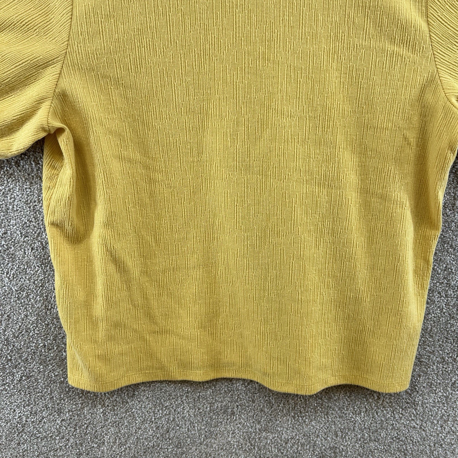 Style & Co Women's Shirt Size XL Yellow Short Sleeve Pullover