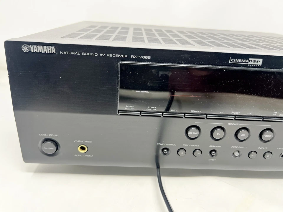 Yamaha RX-V665 7.2Ch 450W HDMI Dolby Natural Sound Home Theatre Receiver - Image 2 of 4