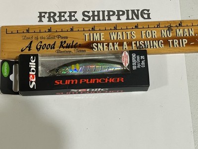 SEBILE SLIM PUNCHER 100 SIZE 4'' & 1/2 OZ SUSPENDING JERKBAIT AYU GREEN COLOR NIP