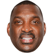 Doug Williams (Moustache) Celebrity Mask, Flat Card Face, Fancy Dress Mask