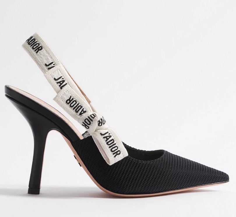 Dior Slingback J'adior Size EUR 42 US 11. Black Fabric. Retail $1090
