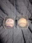 2 Autographed Baseballs. New York Mets. NY Metropolitans, signed MLB, Various