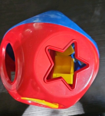 VTG Tupperware  Shape-O-Ball Toy Shape Sorter with 8/10 Shapes Tuppertoys