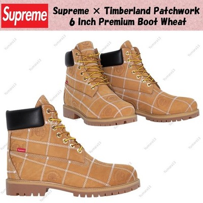 Supreme × Timberland Patchwork 6 Inch Premium Boot Wheat TB0A5TBZ754 Men's Size