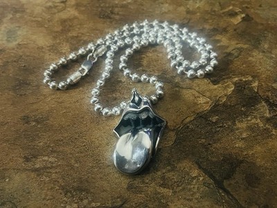 Chrome Hearts x Rolling Stones Lips Tongue Pendant On 5mm Italy 24