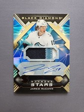 2022-23 UD Black Diamond Jared McCann Diamond Stars Patch Auto /25 - Kraken