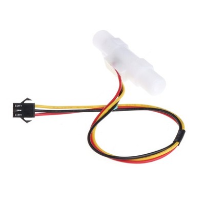 Durable G1/4'' Water Liquid Temperature Measurement Flow Sensor Meter Hall Effect